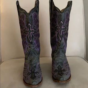 Women’s Corral Cowboy Boots - Vintage Grey Size 9M